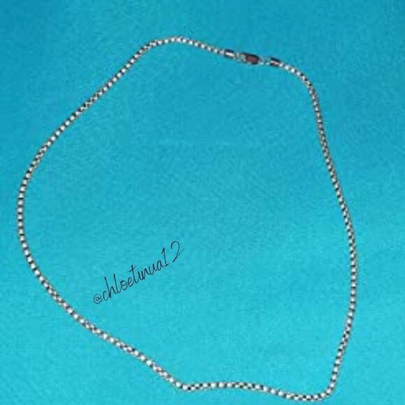 NEW Solid 925 Sterling Silver Box Chain Necklace - Picture 4 of 6